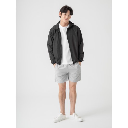 캐럿 남녀공용 경량 집업 바람막이, 블랙계열, 100% 폴리, 단독세탁, 2021.08