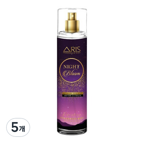 아리스 향수 바디 미스트 나이트블룸, 5개, 250ml