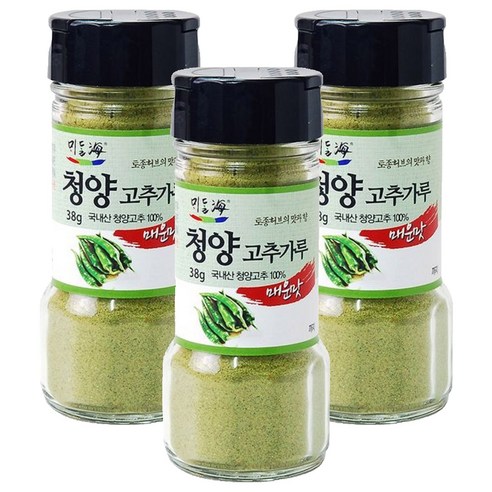 뫼달해 청양 고추가루, 38g, 3개