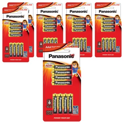 파나소닉 알카라인 AAA 건전지, 8개입, 6개