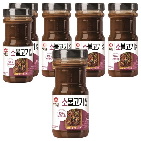 백설 소불고기 양념, 840g, 6개