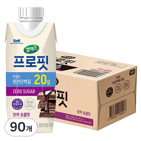 셀렉스 프로핏 완전단백질 드링크믹스 RTD 모카 초콜릿, 250ml, 90개