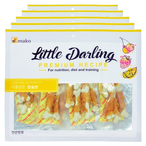 마코펫 강아지 리틀달링 건조간식, 칼슘본, 300g, 5개