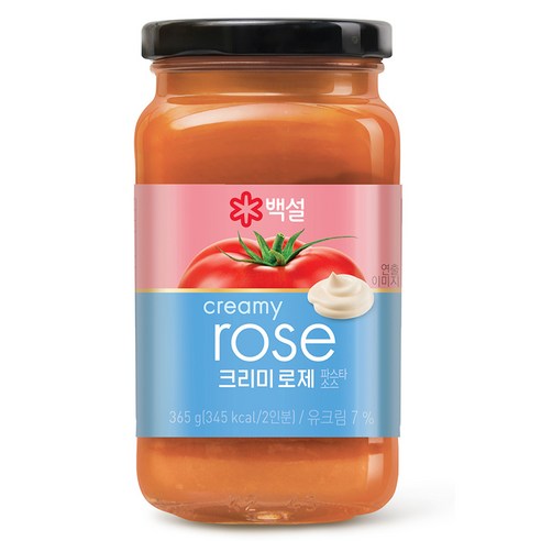 백설 크리미 로제 파스타 소스, 365g, 1개