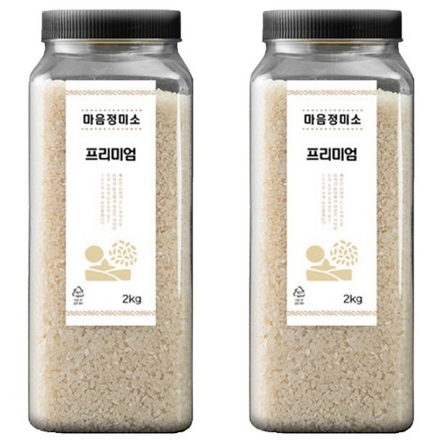 마음정미소 프리미엄 백미, 2kg, 2개, 특등급