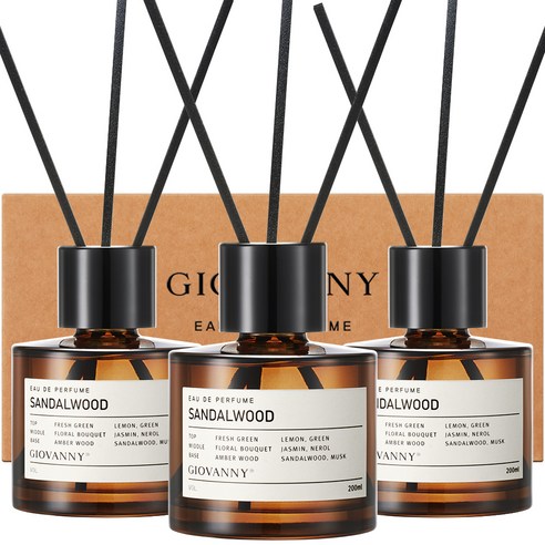 지오바니 루이 디퓨저 200ml x 3p, 샌들우드