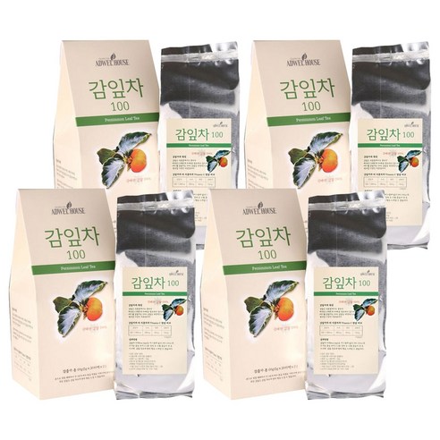 애드웰하우스 감잎차 100, 60g, 60개입, 4개