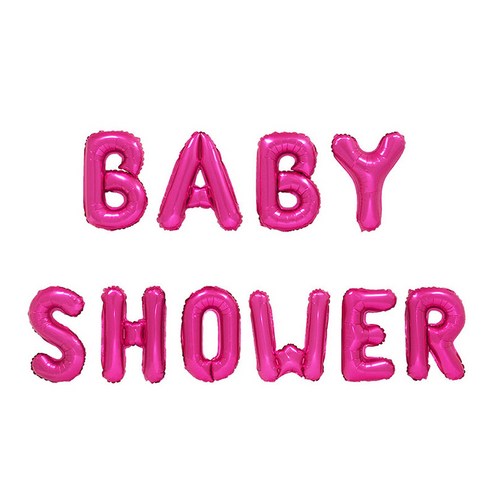파티팡 BABY SHOWER 은박풍선 세트, 핑크, 3세트