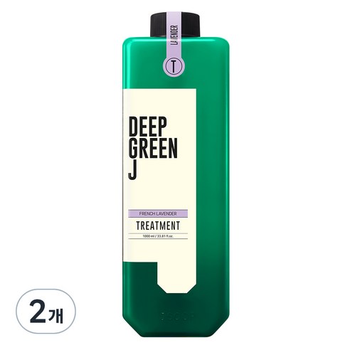 제이숲 딥그린제이 아로마 약산성 비건 트리트먼트 프렌치 라벤더, 1000ml, 2개