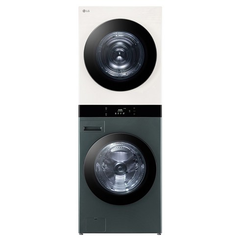 LG전자 트롬 오브제컬렉션 워시타워 WL21GEN 드럼세탁기 FL21GEN 25kg + 건조기 21kg RL21EJN 방문설치, 세탁기(네이처 그린), 건조기(네이처 베이지)