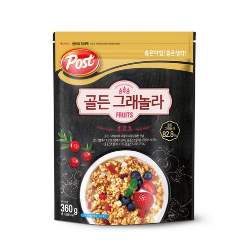 포스트 골든그래놀라 후르츠 시리얼, 360g, 2개