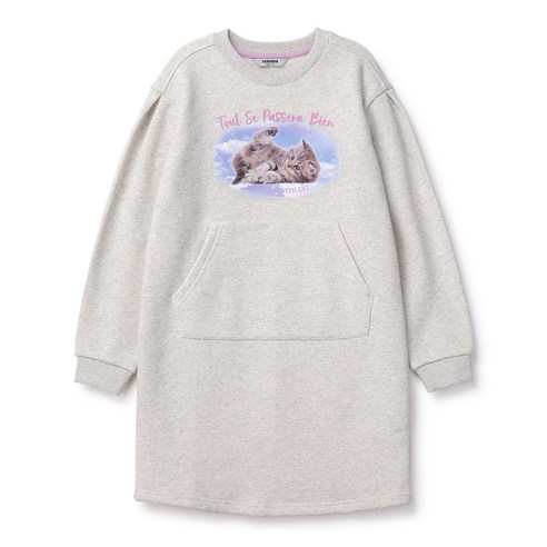 레노마키즈 여아용 CAT 그래픽 COZY 원피스 R2345O6113