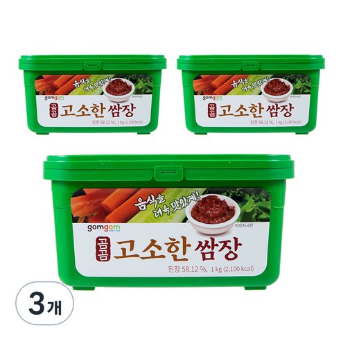 곰곰 고소한 쌈장, 1kg, 3개