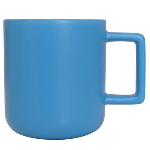 비비드 스퀘어 핸들 머그컵 310ml, 블루, 1개
