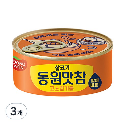 동원 참치 동원맛참 고소참기름, 10개, 90g