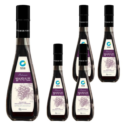 청정원 발사믹식초, 350ml, 5개