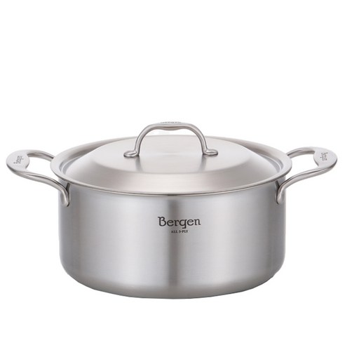 한일스텐레스 베르겐 통5중 양수냄비, 24cm, 1개