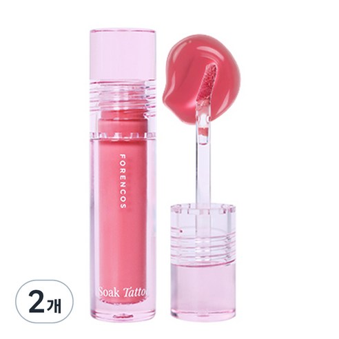 포렌코즈 속타투 틴트, 03 슈슈, 3.1ml, 2개