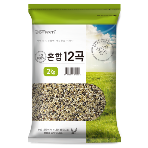 건강한밥상 국산 혼합 12곡, 4kg, 1개