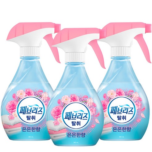 페브리즈 섬유탈취제 은은한향 본품, 360ml, 3개
