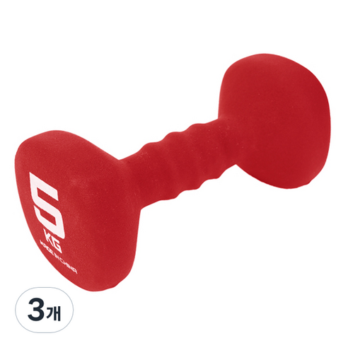 아이워너 네오프렌 사각 컬러아령 레드, 5kg, 3개