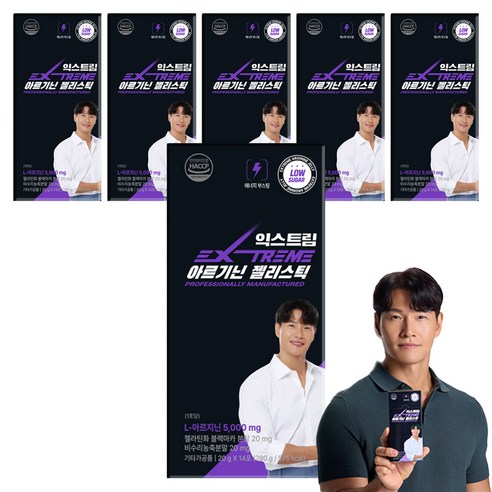 익스트림 아르기닌 젤리스틱 14p, 280g, 6개