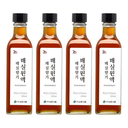 상촌식품 매실향기 매실원액, 4개, 300ml