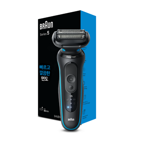 BRAUN NEW 시리즈 5 전기면도기, 52-B1200s, 블루 브라운irt6525ko