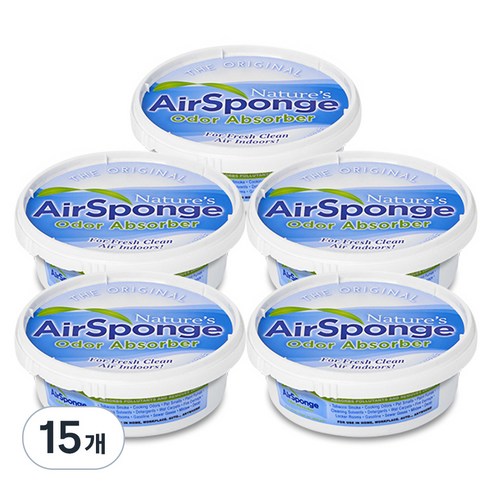 네이처스에어스펀지 탈취제 커버오픈형 본품, 227g, 15개