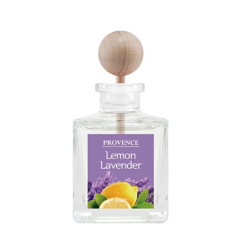 더허브샵 차량용 통풍구 디퓨저 40ml, 레몬 라벤더, 1개