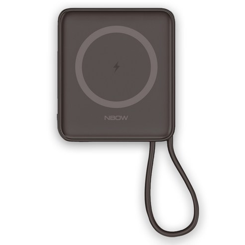엔보우 맥세이프 보조배터리 10000mAh C타입, 모카 그레이, M20