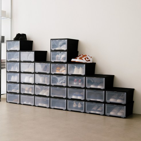 효율적인 공간 활용으로 깔끔한 신발 정리