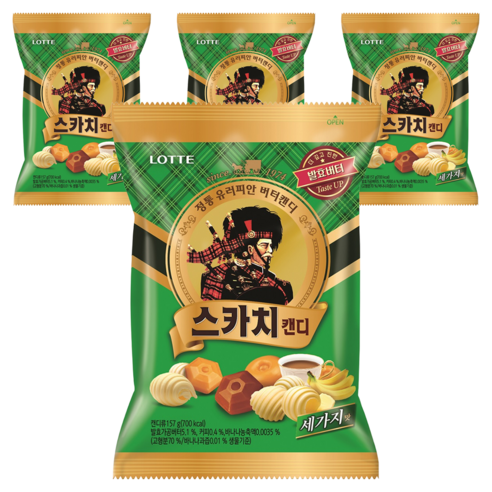 롯데웰푸드 스카치 캔디 세가지맛