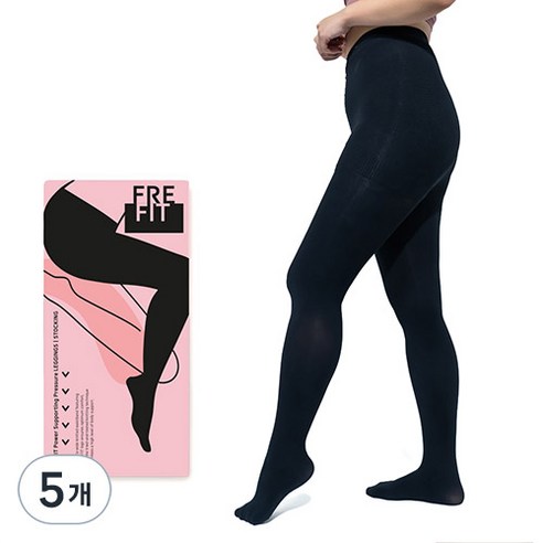 프레핏 파워서포팅 데일리 압박 스타킹 유발, 팬티형, 5개