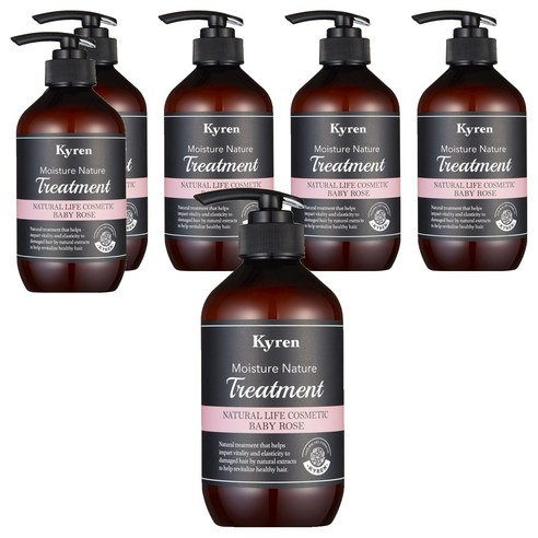 키렌 모이스처 네이처 트리트먼트 베이비로즈향, 500ml, 6개