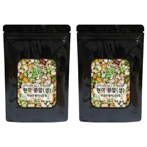 스쿨아이 국내산 현미 분말 생, 1.2kg, 2개