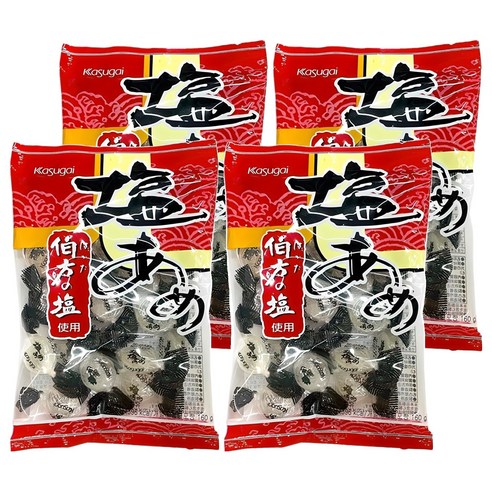 카수가이 시오 아메 소금사탕, 140g, 4개