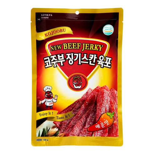 코주부 징기스칸 육포 매운맛, 130g, 2개