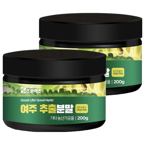 조은약초 여주 추출분말, 2개, 200g
