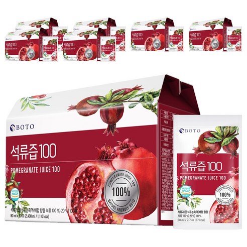 보뚜 석류즙 100, 80ml, 210개