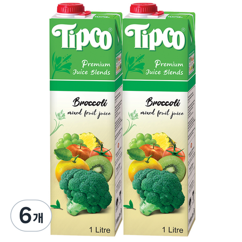 팁코 브로콜리 혼합주스, 1L, 6개