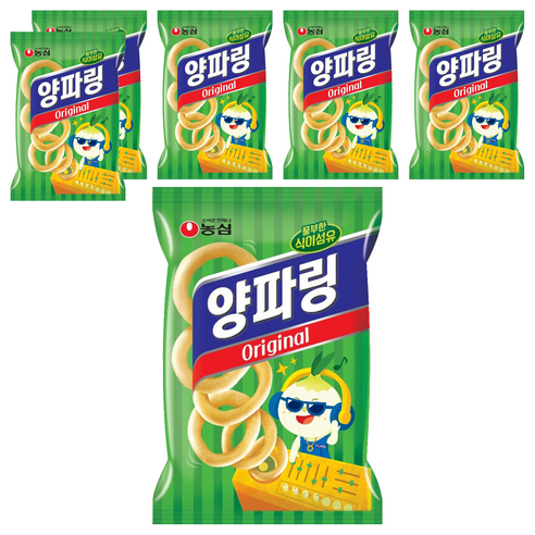 농심 양파링, 130g, 6개