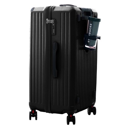 슈닉크 충격흡수 실리콘바퀴 컵홀더 캐리어 4종세트 사이즈, 20형, 색상, 블랙 섬네일