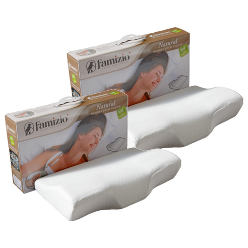 파미지오 네츄럴 3D입체 메모리폼베개, 화이트, 2개
