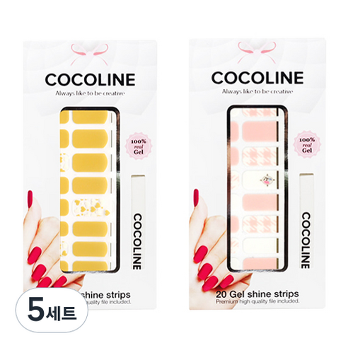 코코라인 붙이는 젤네일 스트립, COCO No 129, COCO No 138, 5세트