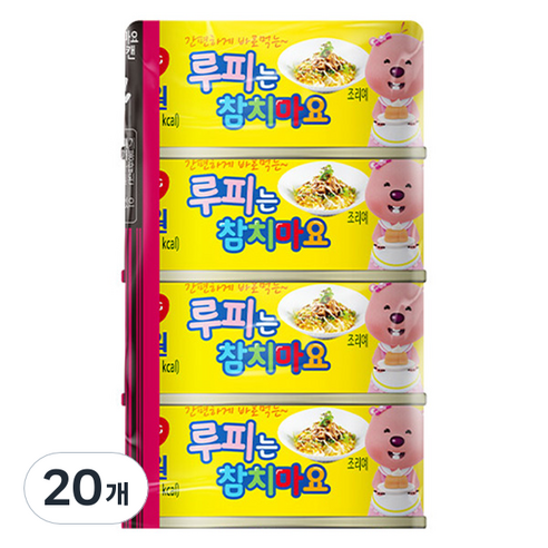 동원참치 루피는 참치마요 통조림, 100g, 20개