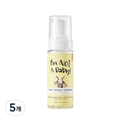 아임낫어베이비 키즈 페이셜 클렌져, 150ml, 5개