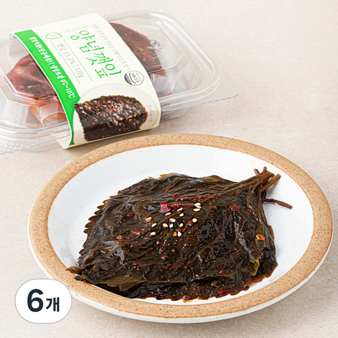 정성식품 양념깻잎, 110g, 6개