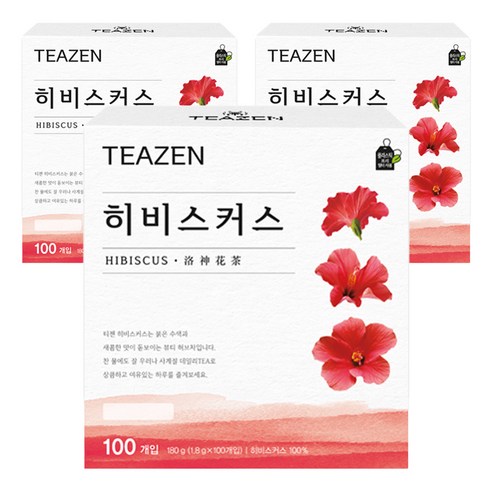 티젠 히비스커스 차, 1.8g, 100개입, 3개