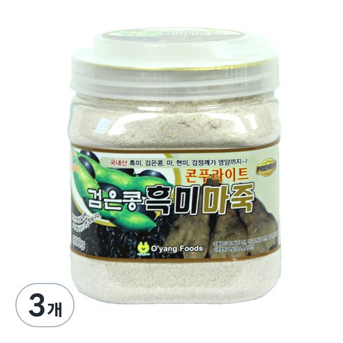 오양식품 콘푸라이트 검은콩 흑미 마죽, 800g, 1개, 3개